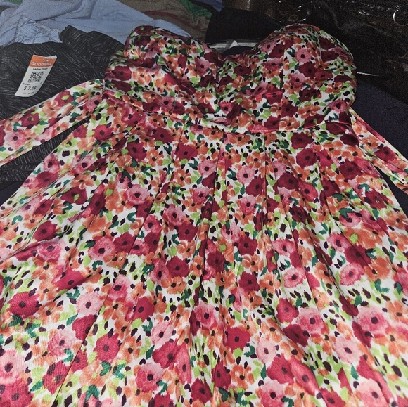 Charlotte Russe Other - Charlotte Russe Floral Kids Dress - Pink and Green